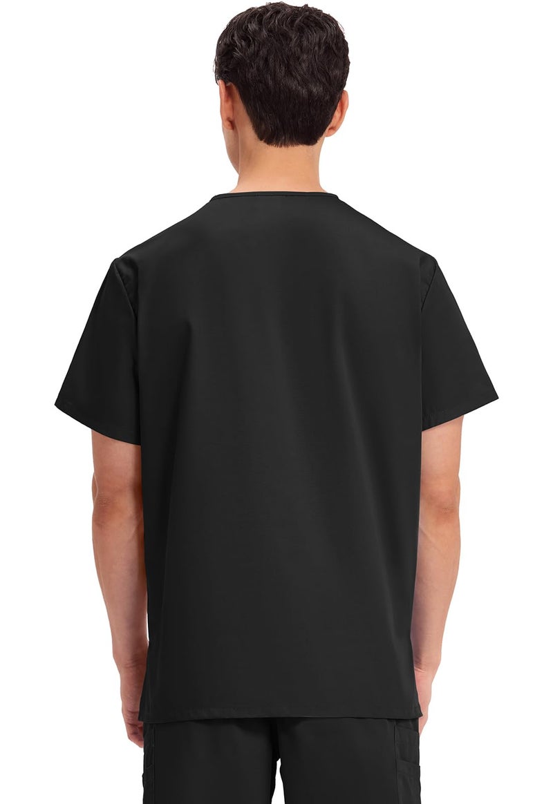 Cherokee Big and Tall Originals Unisex V-Neck Scrubs Shirt, Black, XX-Large - Image 5